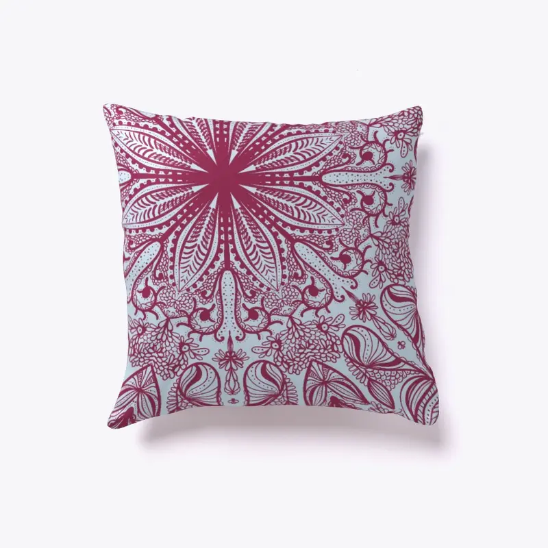 Floral pattern pillow