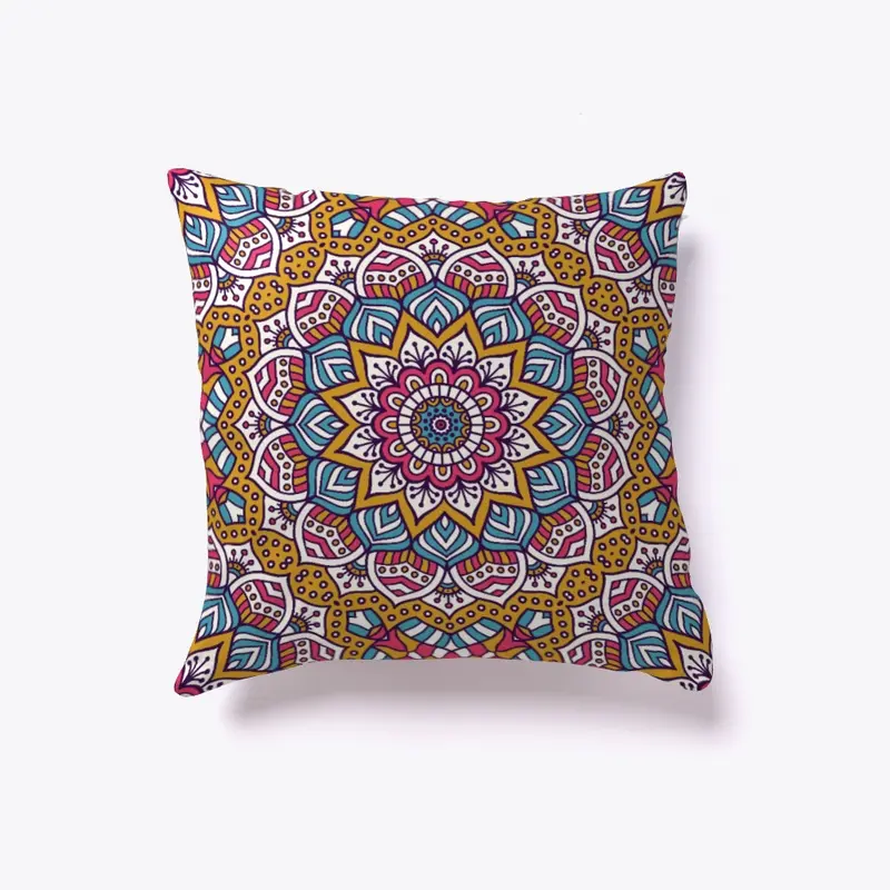 Floral pattern pillow