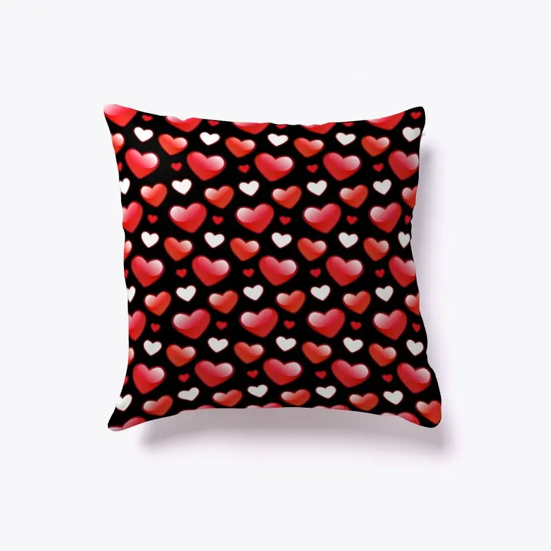 Valentine love pattern  pillow 